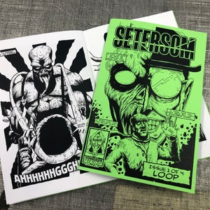 SETERSOM - issue 1 - Loop | Self published indie comic book - DIY mini comic