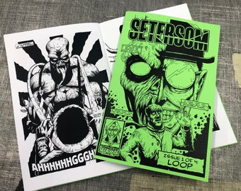 SETERSOM - issue 1 - Loop | Self published indie comic book - DIY mini comic