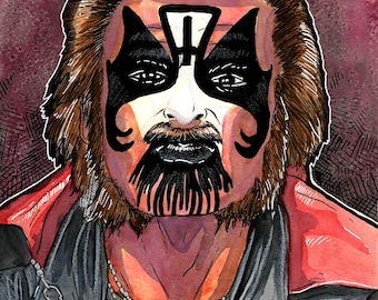 King Diamond / Merciful Fate 11 X 14 Watercolor Art Print