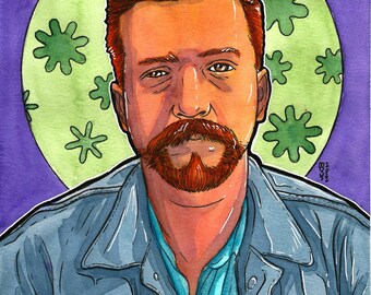 Tyler Childers 11 X 14 Watercolor Art Print