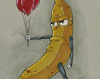 Angry Banana 11 X 14 Art Print