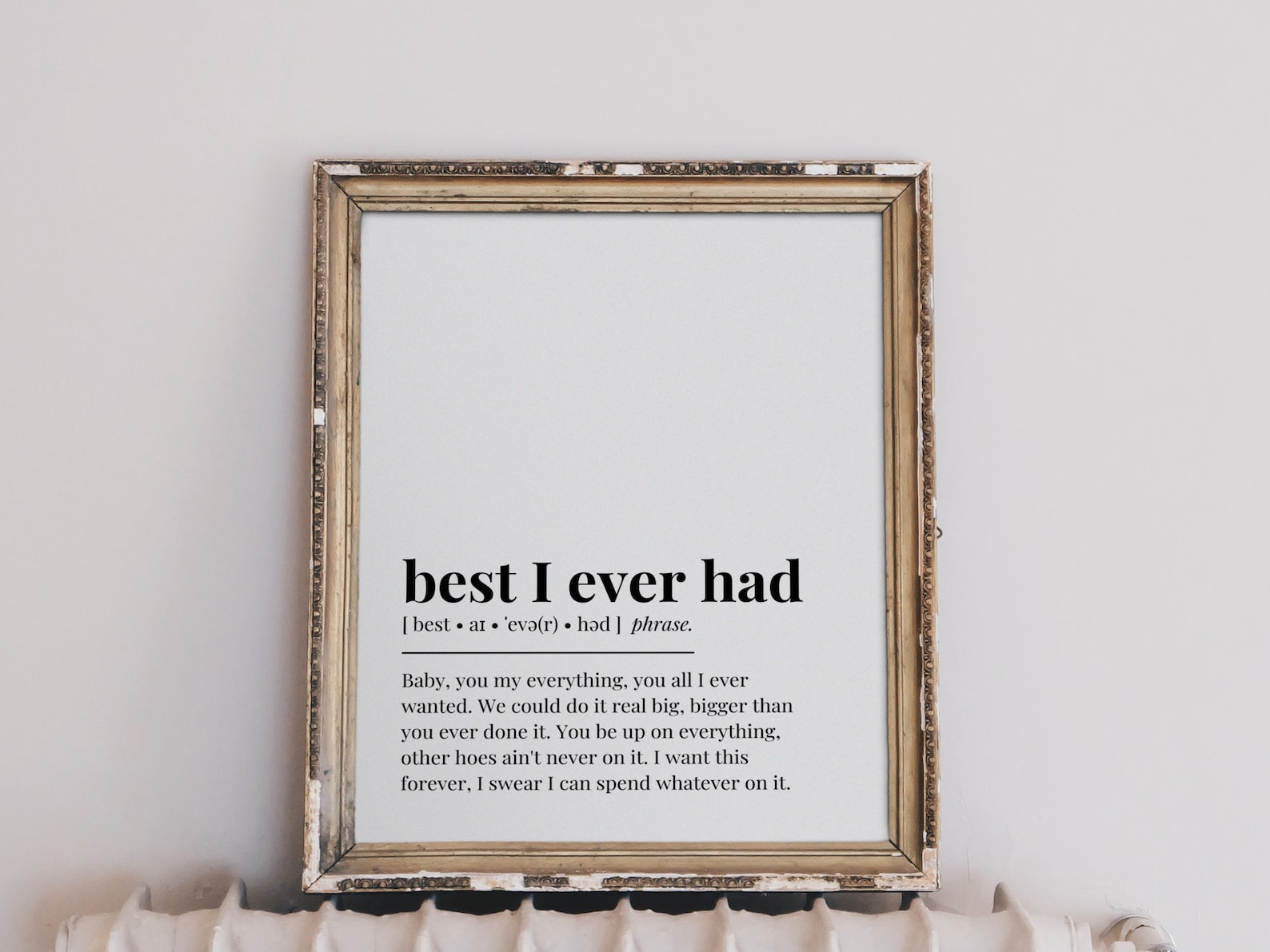 Best I Ever Had Definition Poster Definition Print Etsy