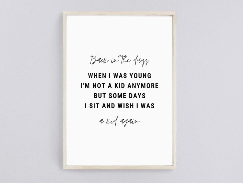 Rap Lyrics Wall Art Hip Hop Lyric Prints Rap Quotes Skeelo Etsy