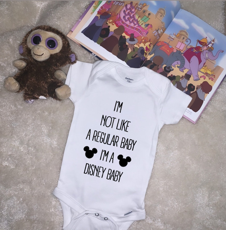 Not a Regular Baby I/'m a Disney Baby toddler Disney Onesie Mickey Disney Baby OnePiece Tee newborn Disney Baby Magic Kingdom Romper