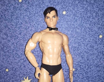 1/6 Scale Male Doll Clothing: Underwear, Bow Tie & Socks Set