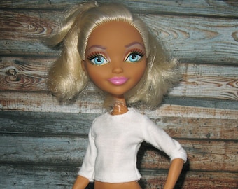 Camiseta em escala 1/6: Blusa de manga média para bonecas e figuras de moda de 28 cm (11").