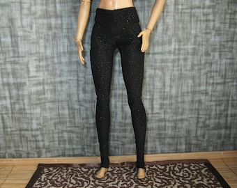 Leggings em escala 1/6: Calças esportivas de ioga para bonecas fashion e figuras de ação de 28 cm (11 polegadas).