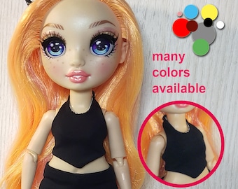 Doll clothing 1/6 scale short halter top for 12" action figures many colors gym clothes curvy slim tall petite mh eah rh azone obitsu