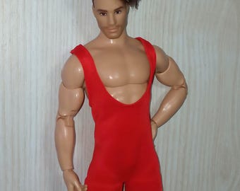 1/6 Scale Bodysuit: Male Action Figure Leotard
