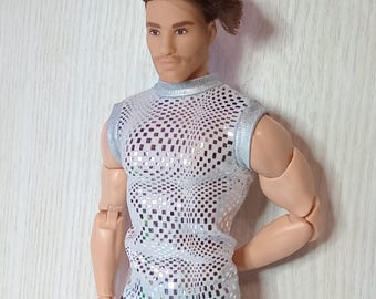1/6 Scale Vest Top for Male fashion doll and Action Figure