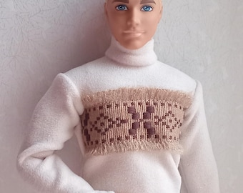 1/6 Scale Warm Top With Decoration for 12" Male Action Figure And Fadhion Doll