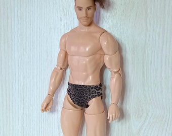 Animal Print Bikini Swimwear for 1/6 Scale Male Doll
