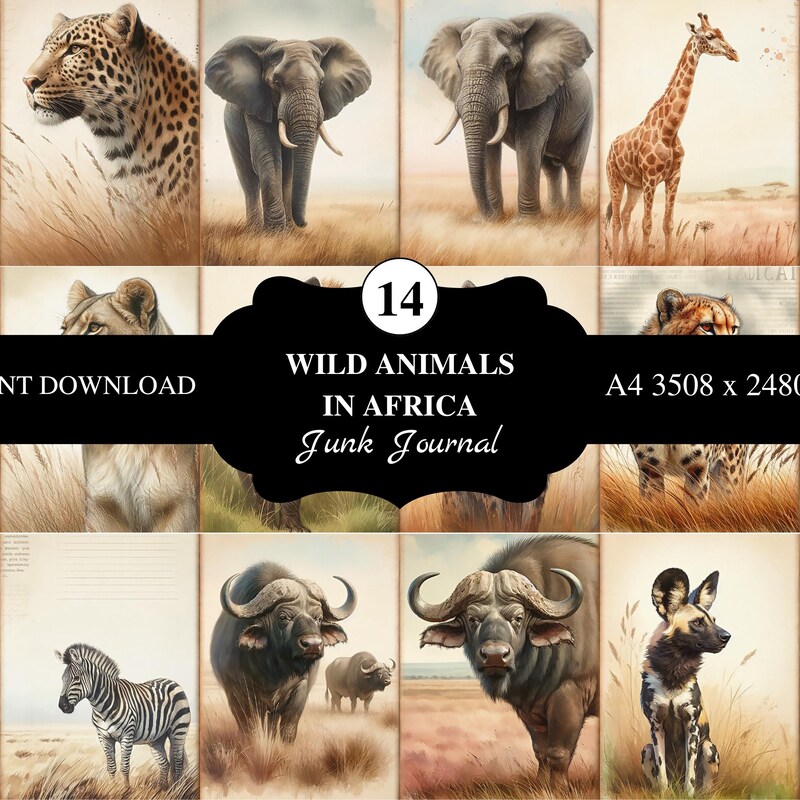 Animal Scrapbook Etsy Animal Scrapbook Etsy