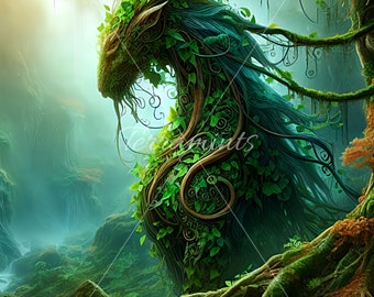 Fantasy Creature | Printable | Poster | Wall Art | Fantasy | Digital Print | PNG | Instant Download | Commercial License