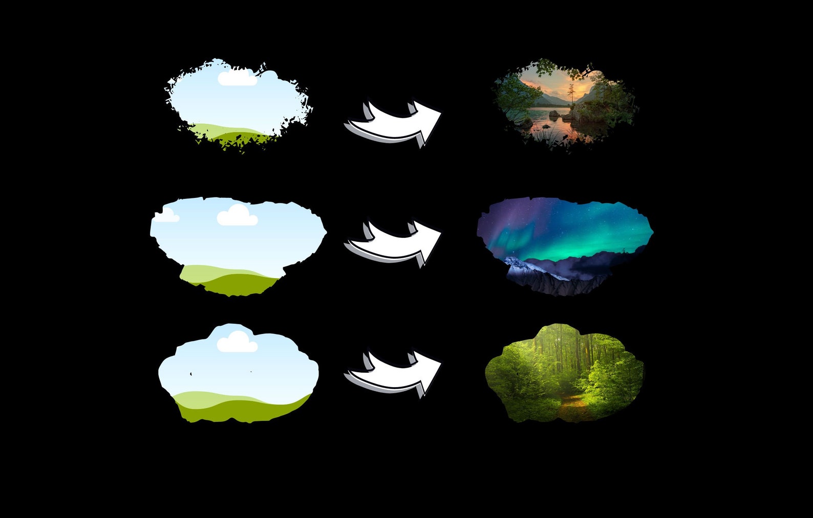 Editable Canva Frames, Brush Stroke Frames, Custom Grunge Background ...