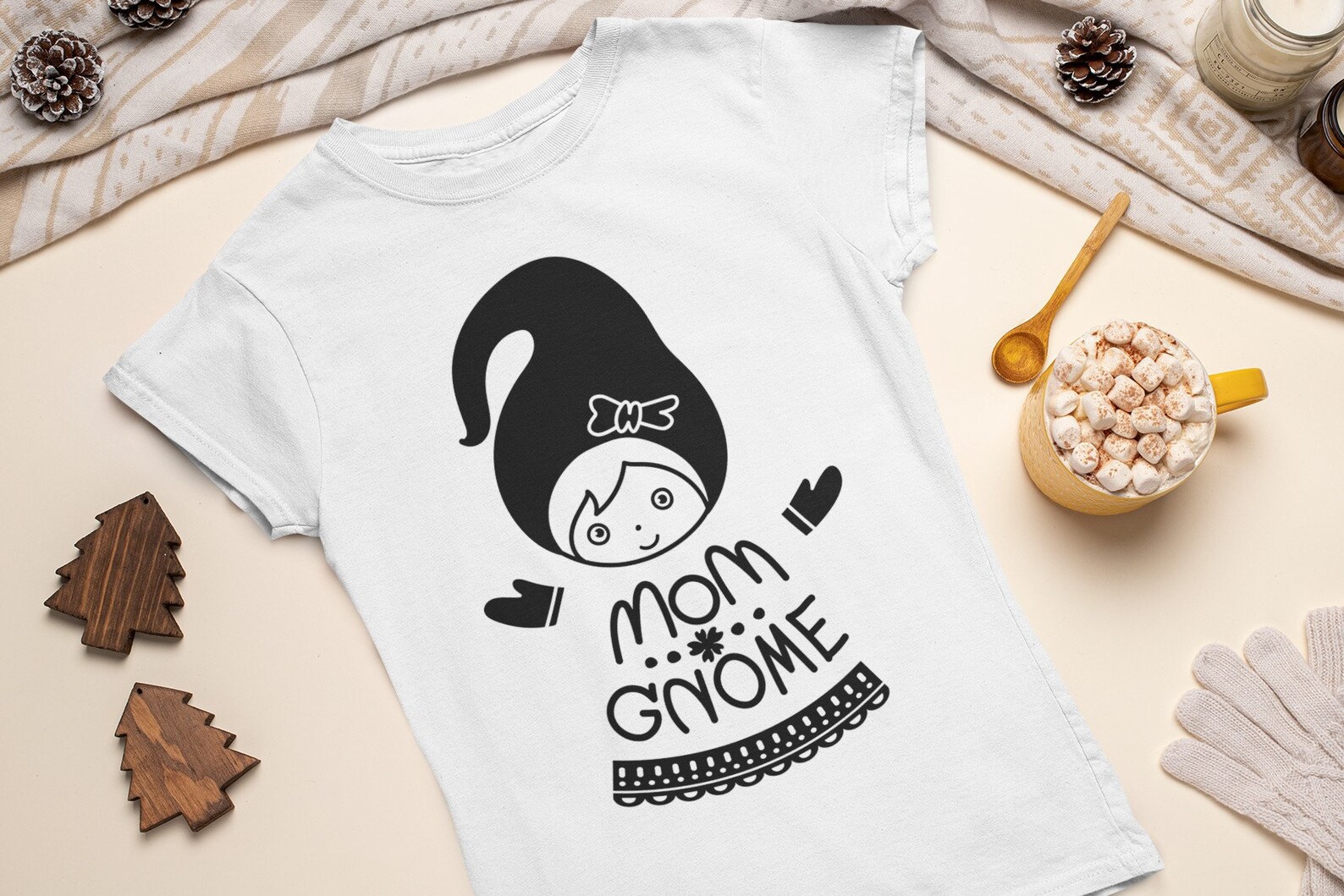 Mom gnome female gnome mother day gift mom gnome svg mug  etsy