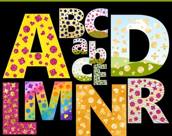 Flores sinceras: marcos de alfabeto en lienzo con encantadores diseños de corazones y patrones