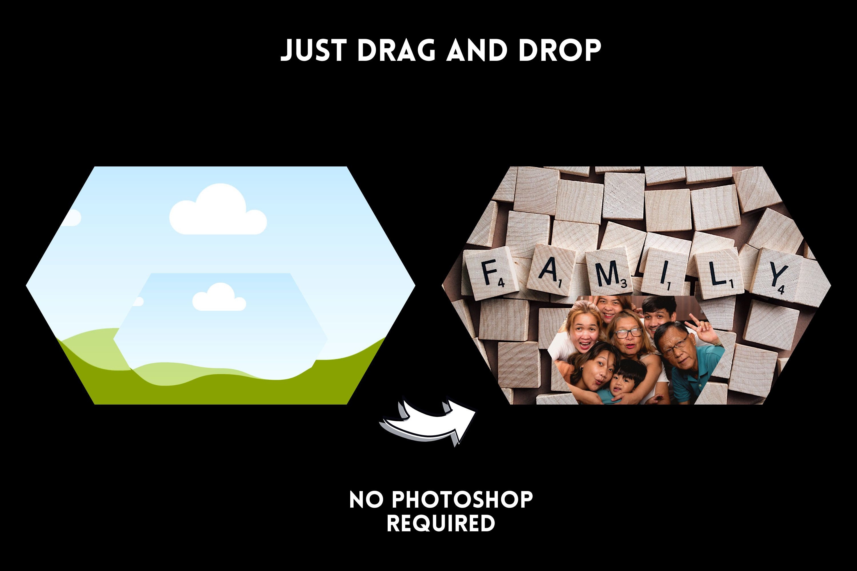 Editable 2 Separate Layer Canva Frames, Abstract Shape Canva Frames ...