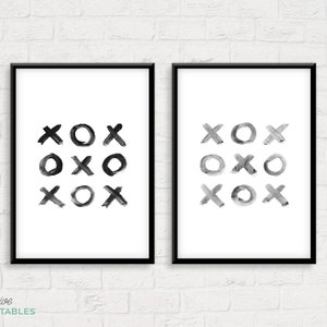 XOX > brush script typography print / love / wedding / engagement / anniversary / valentine / scandi gift