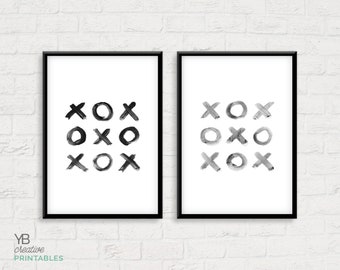 XOX > brush script typography print / love / wedding / engagement / anniversary / valentine / scandi gift