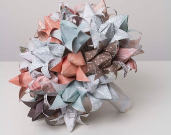 Origami tulip wedding bouquet, Paper flower bouquet, wedding bouquet, paper tulips, paper flowers, paper wedding bouquet, origami flowers