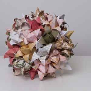 Origami Tulip bouquet, Paper flower tulip bouquet, Paper flower bouquet, Alternative bridal bouquet, Paper Tulips, Handmade bridal bouquet