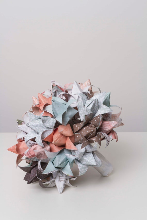 Bouquet De Mariage Tulipe En Origami Bouquet De Fleurs De Papier Bouquet De Mariage Tulipes De Papier Fleurs En Papier Bouquet De Mariage En