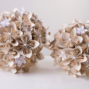 Paper flower bouquet, book page, Paper flowers, book bouquet, Origami flowers, Book page bouquet, Harry, Bridal bouquet, Potter