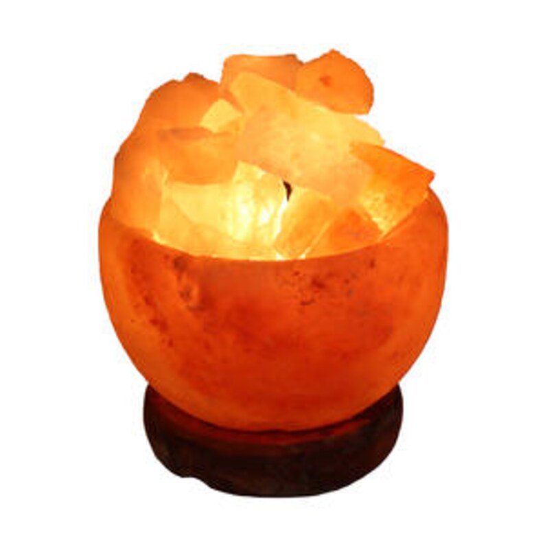 12cm Himalayan Salt Bowl Fire Lamp - Himalayan Salt Bowl Lamp 12cm Himalayan Salt Bowl Fire Lamp - Himalayan Salt Bowl Lamp