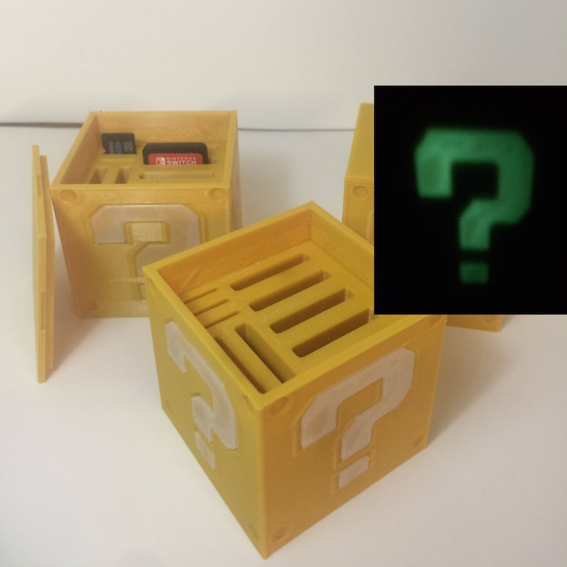 Switch Glow n Dark Question Block Cartridge Case