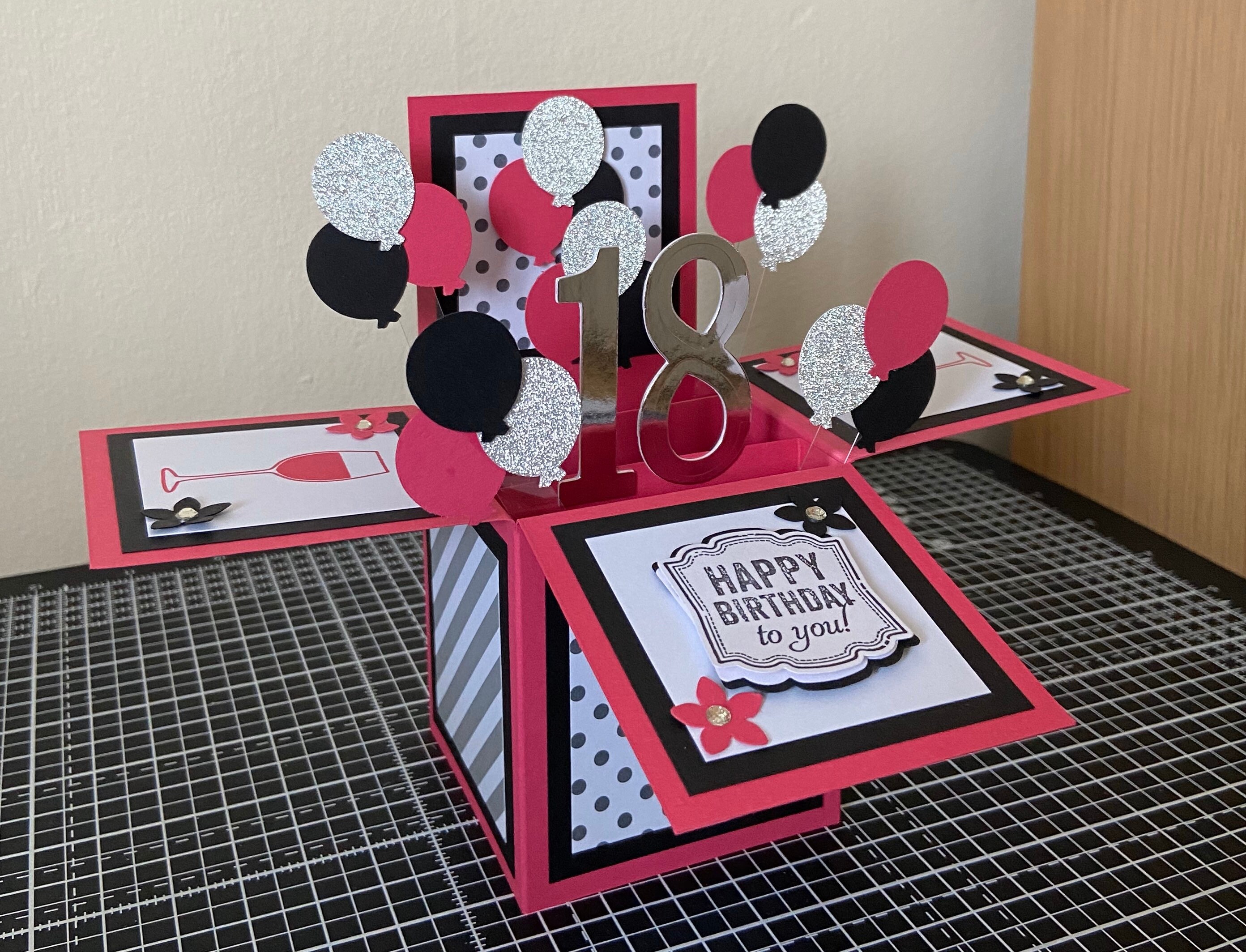 Handmade Card in a box/ unique birthday greeting card/box Etsy