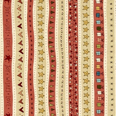 free p/&p, Makower Christmas Joy snowflakes white gold FQ//Half metre 100/% cotton