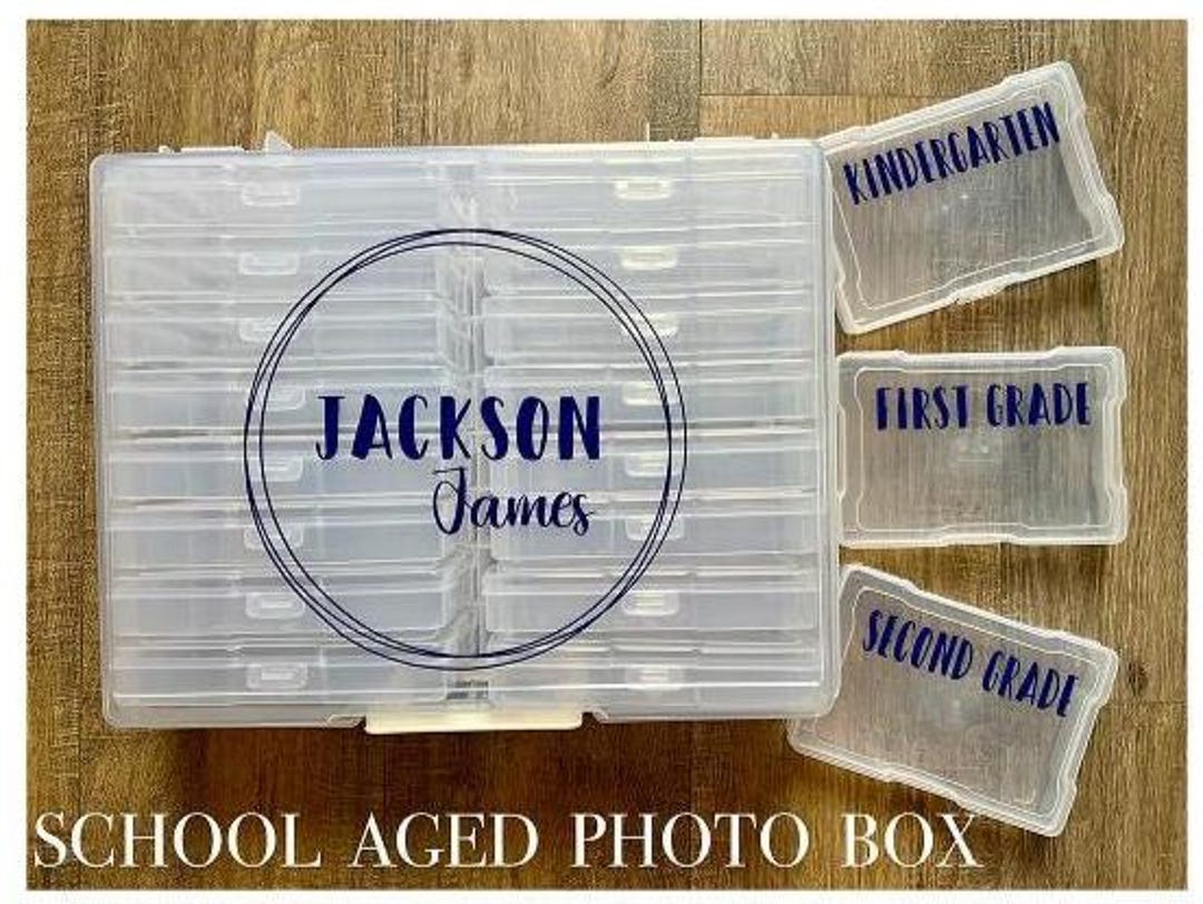 Student Photo Insert Box School Years Milestone Photo Keeper Box | Kids, Student, School Days ...