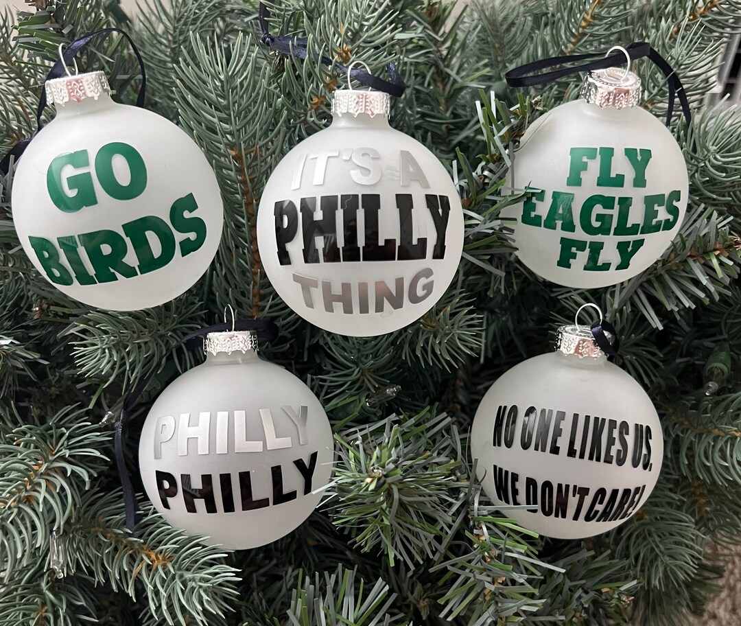 Philadelphia Eagles Holiday Ornaments Fly Eagles Fly, Philly Philly, Bird Gang, Go Birds Etsy