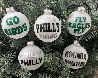 Philadelphia Eagles Holiday Ornaments | Fly Eagles Fly, Philly Philly, Bird Gang, Go Birds