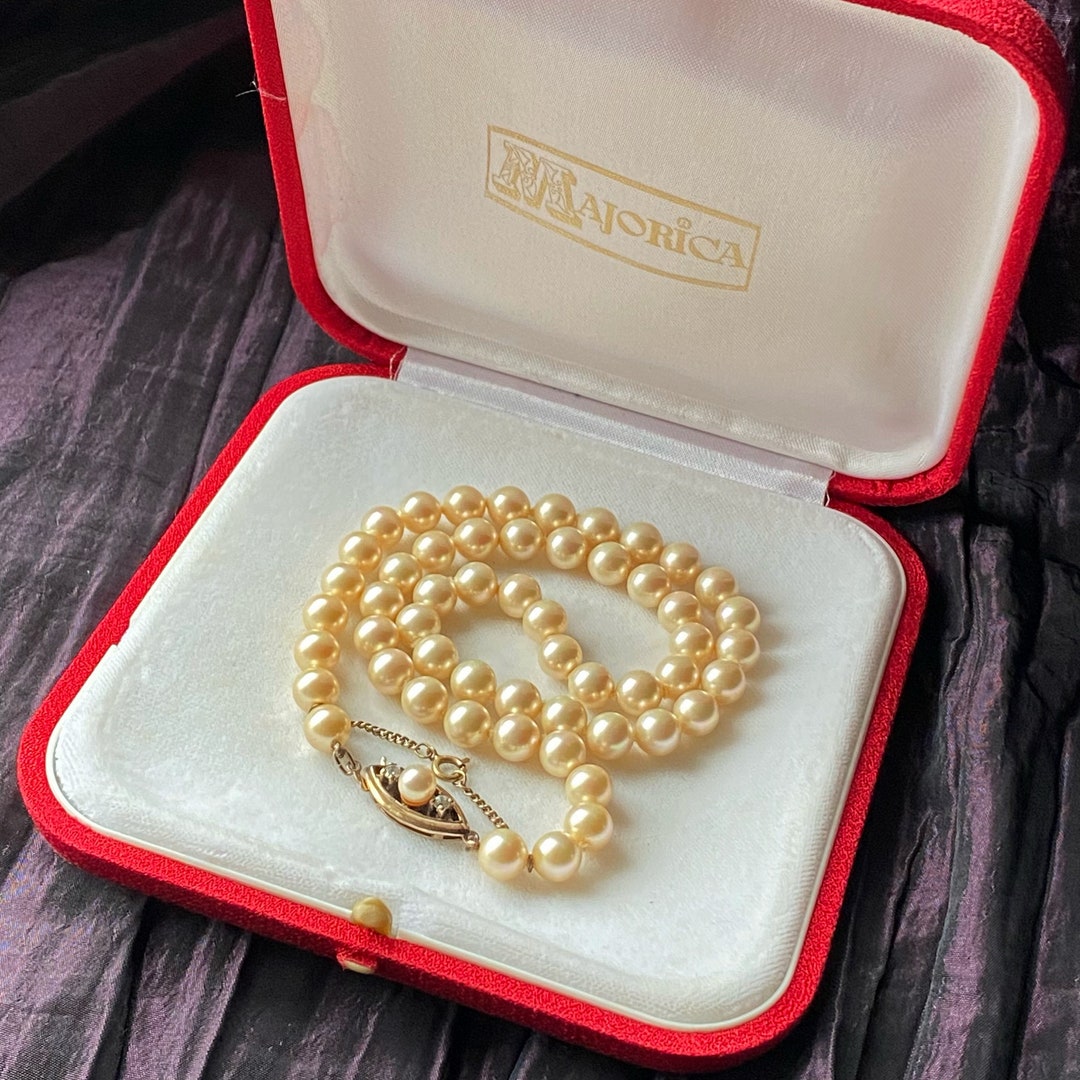 MAJORICA PEARLS Single Strand With Box Spanish Perlas Pearl Etsy