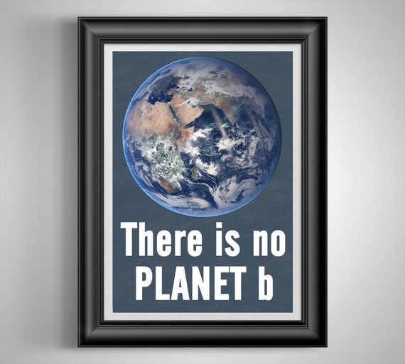 There Is No Planet B Political Poster Science Classroom Decor Etsy