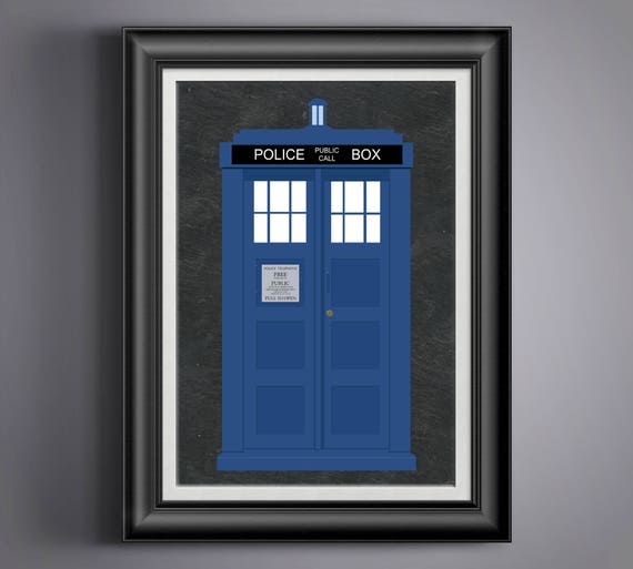 Tardis Poster Tardis Decor Doctor Who Wall Art Dr Who Etsy