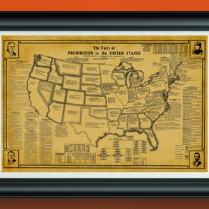 Great Depression Prohibition Era Alcohol Wall Decor Prohibition Art Prohibition Print Prohibition Wall Art