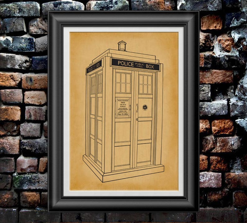 Dr Who Gifts For Her Tardis Poster Doctor Who Bedroom Doctor Who Kids Wall Art Tardis Decor Doctor Who Police Box Poster