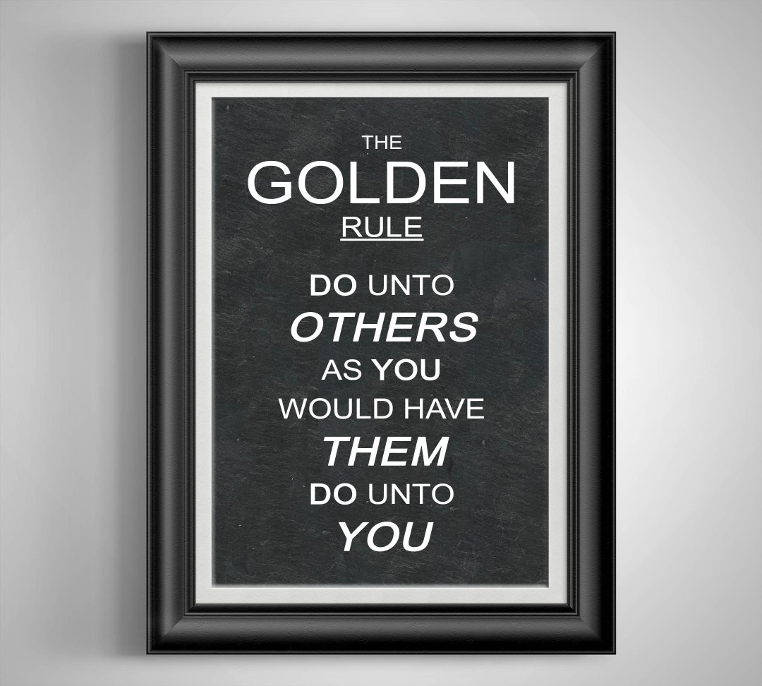 Golden Rule Poster Church Artwork Matthew 7 12 Church Wall Decor Church ...