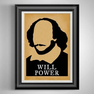 William Shakespeare Literary Print: Unique Gift for English Teachers, Theatre Lovers & Broadway Enthusiasts