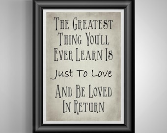 Moulin Rouge Minimalist Love Bedroom Wall Art Mental Health Inspirational Quotes Self Care