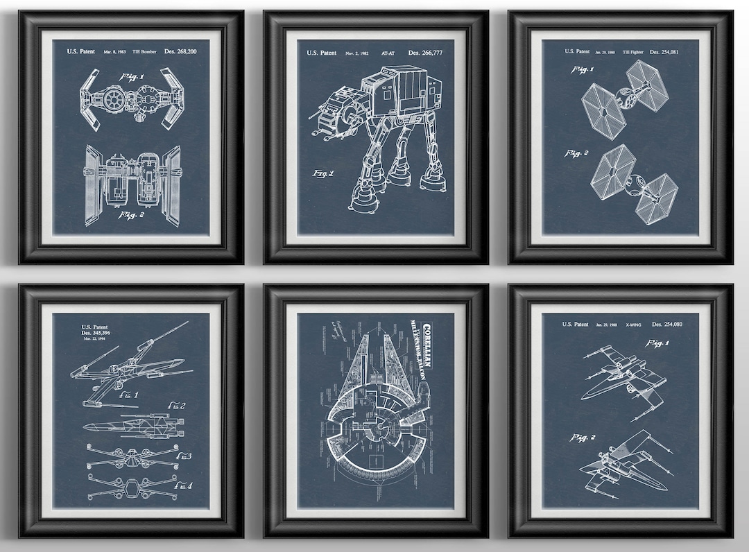Star Wars Prints Star Wars Wall Art Science Fiction Art Star Wars ...