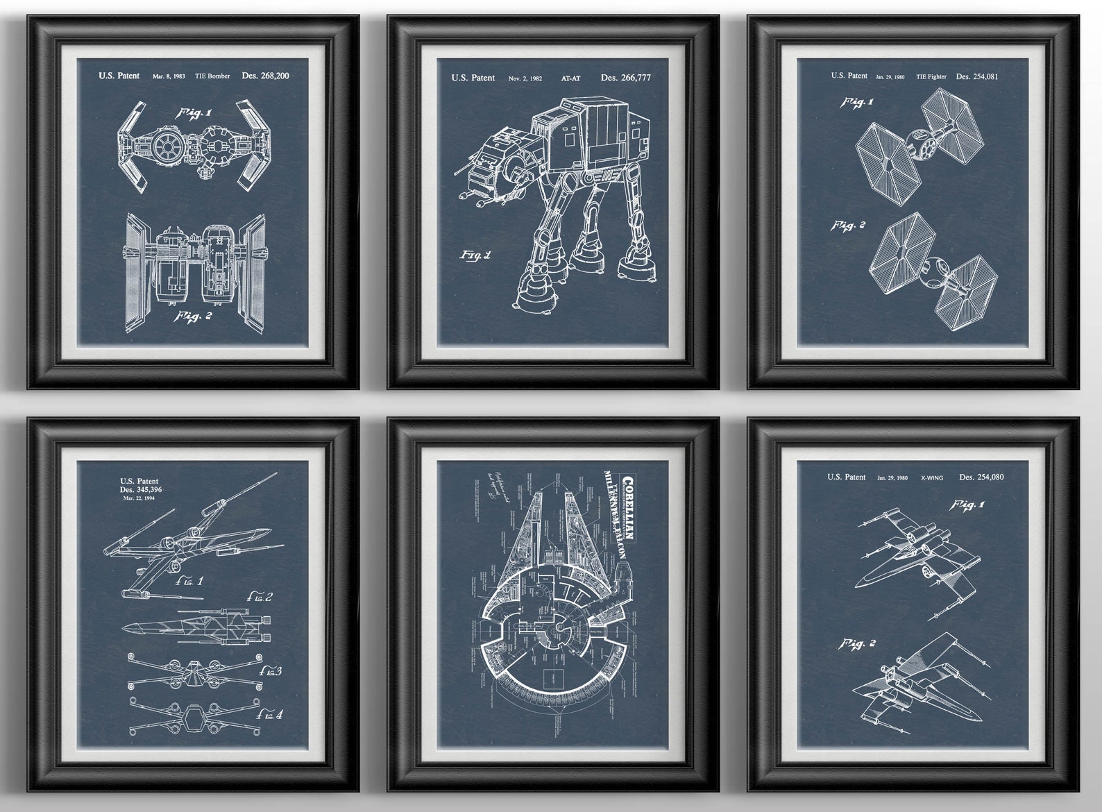 Star Wars Prints Star Wars Wall Art Science Fiction Art Star Etsy