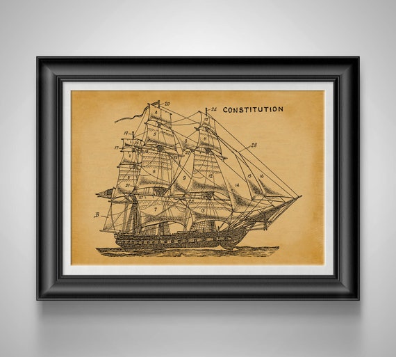 History Buff Us Navy Gifts Nautical Bathroom Lake House Decor Etsy