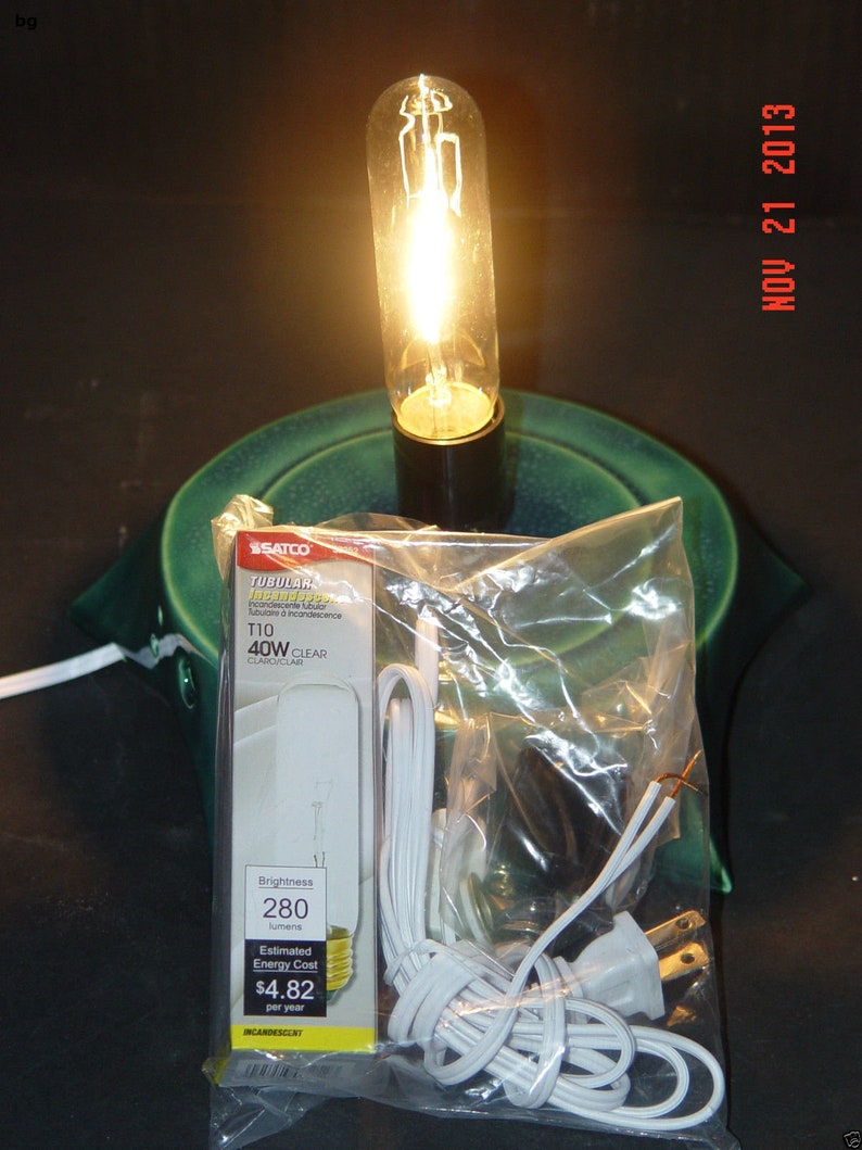 Ceramic supplies Single light kit 40 watt edison bulb for Etsy