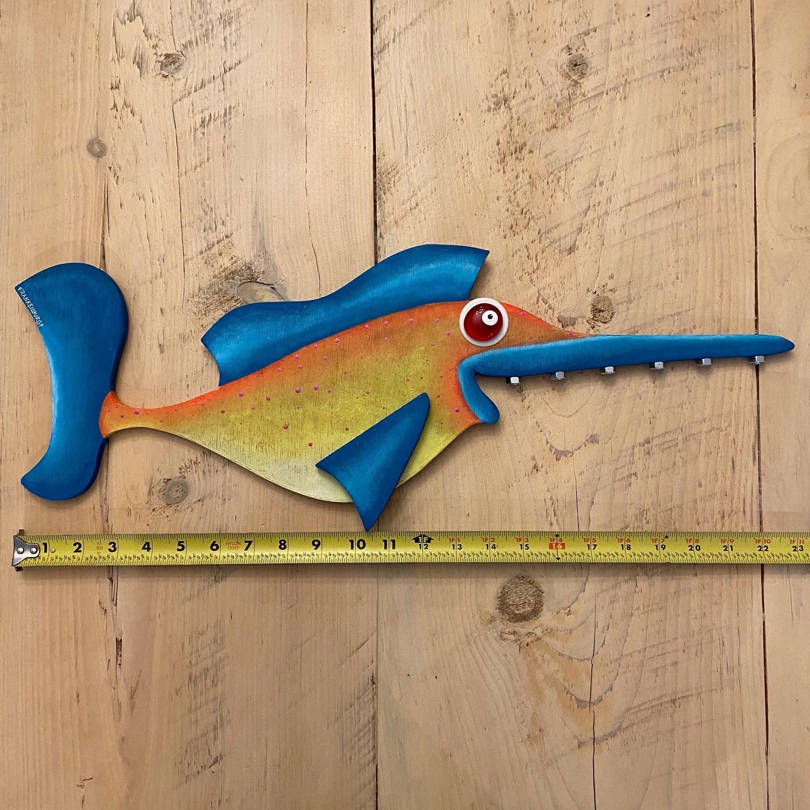 Alan Durpowitz. Painted Wood Fish Art Swordfish Art Recycled Etsy