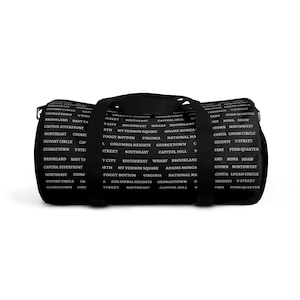 Washington DC Neighborhood Duffle Bag (2 sizes)