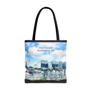 Washington DC Wharf Tote Bag